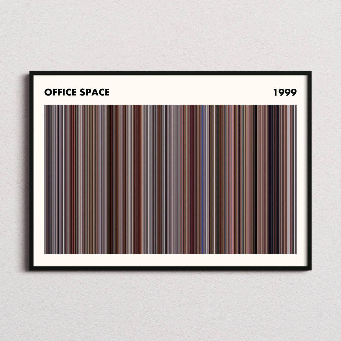 Office Space Movie Barcode Poster - Simplified