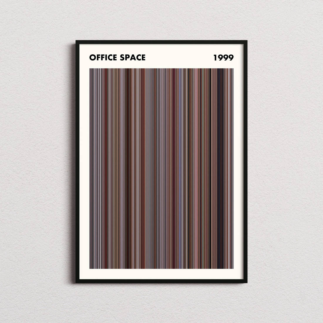 Office Space Movie Barcode Poster - Simplified