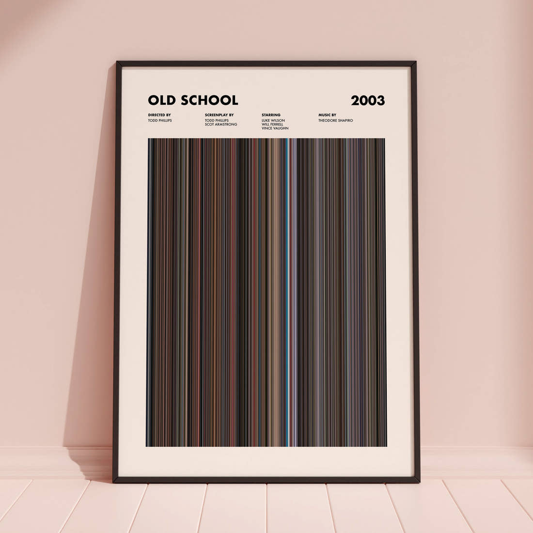 Old School Movie Barcode Poster