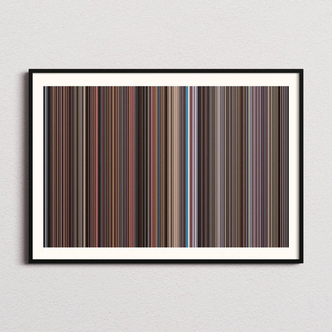 Old School Movie Barcode Poster - Barcode Only