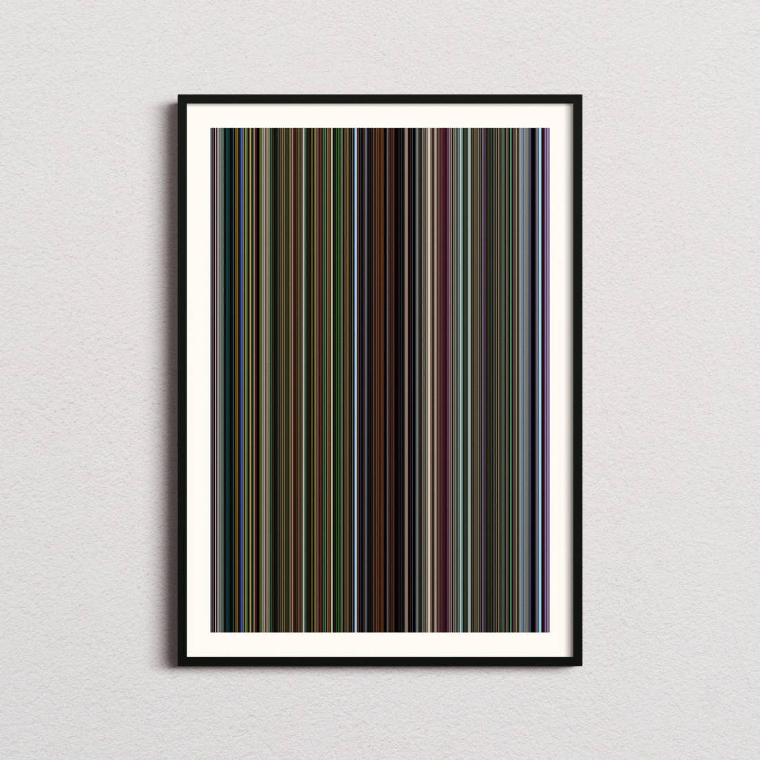 Oldboy 2003 Movie Barcode Poster - Barcode Only
