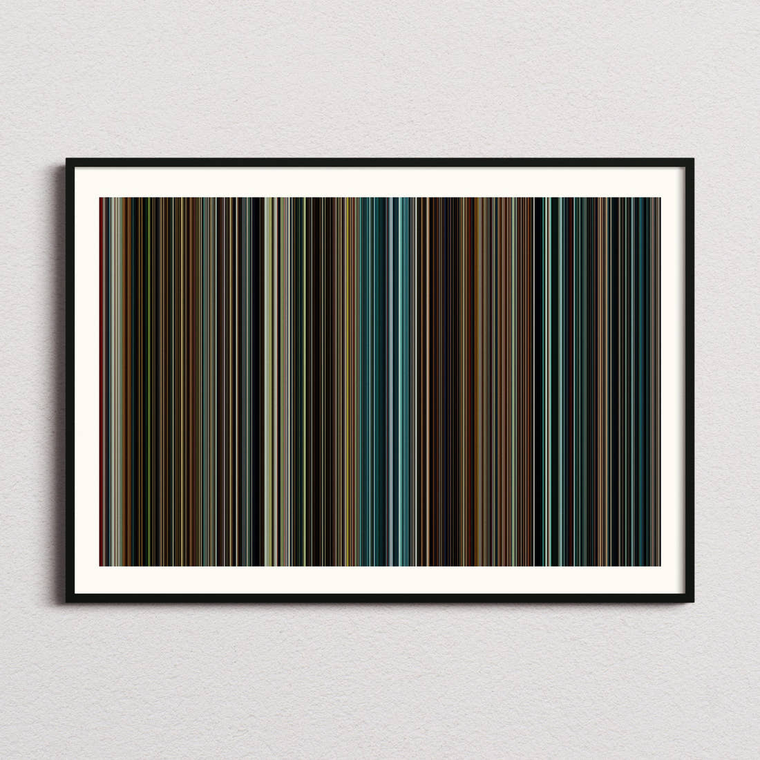 Oldboy 2013 Movie Barcode Poster - Barcode Only