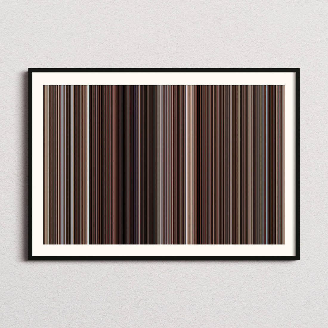 Once Upon a Time in the West Movie Barcode Poster - Barcode Only