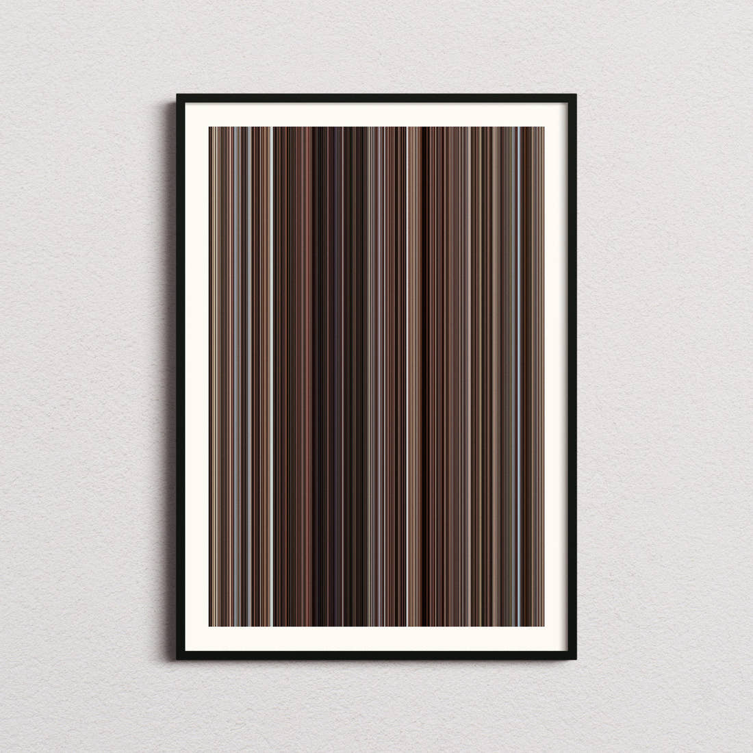Once Upon a Time in the West Movie Barcode Poster - Barcode Only