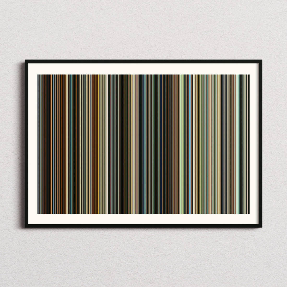 One Battle After Another Movie Barcode Poster - Barcode Only