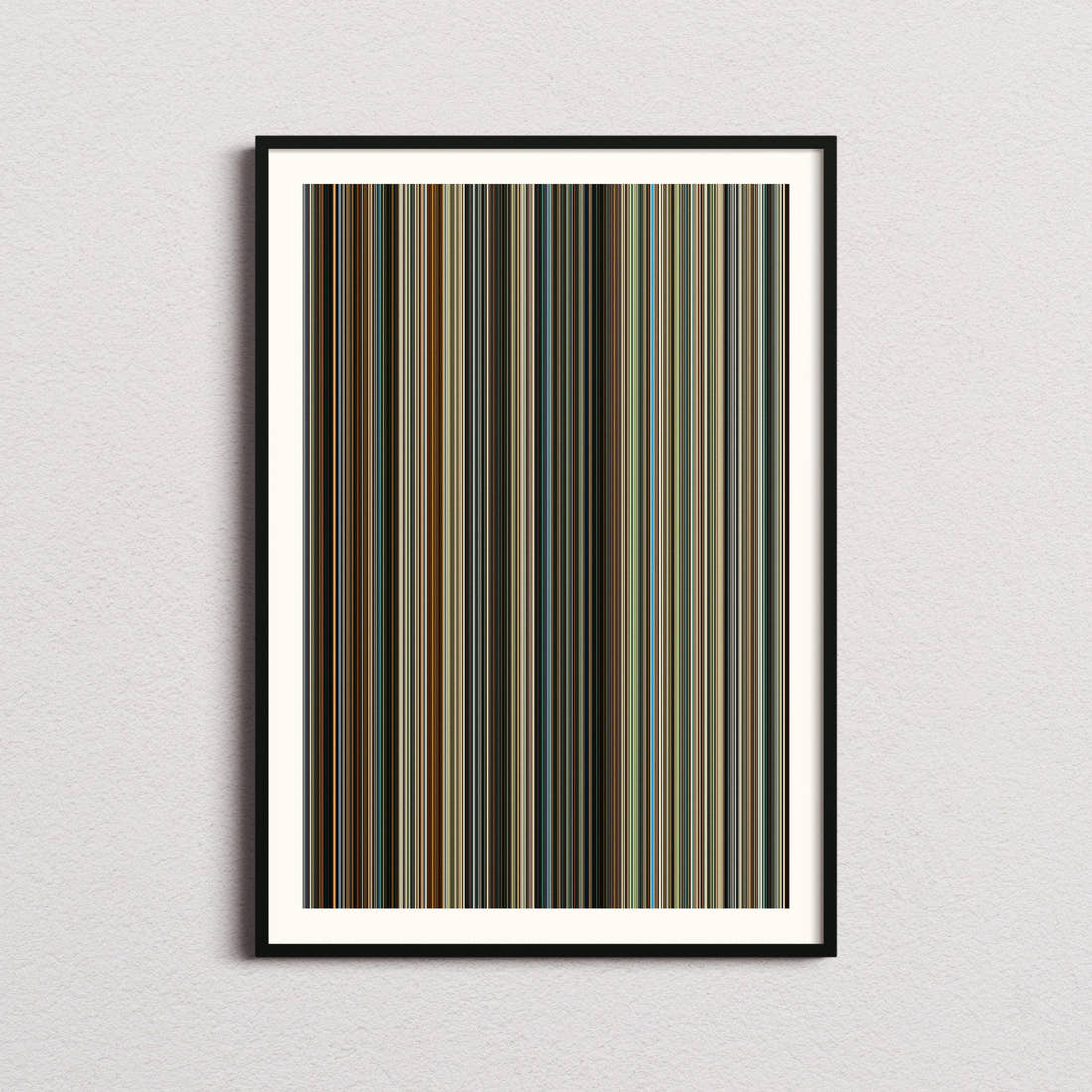 One Battle After Another Movie Barcode Poster - Barcode Only