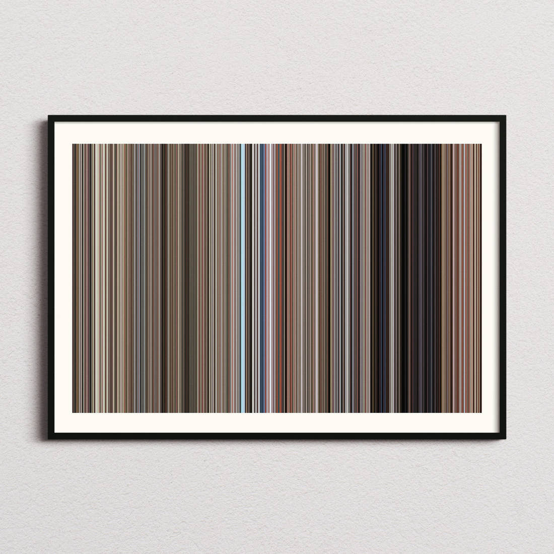 One Flew Over the Cuckoo's Nest Movie Barcode Poster - Barcode Only