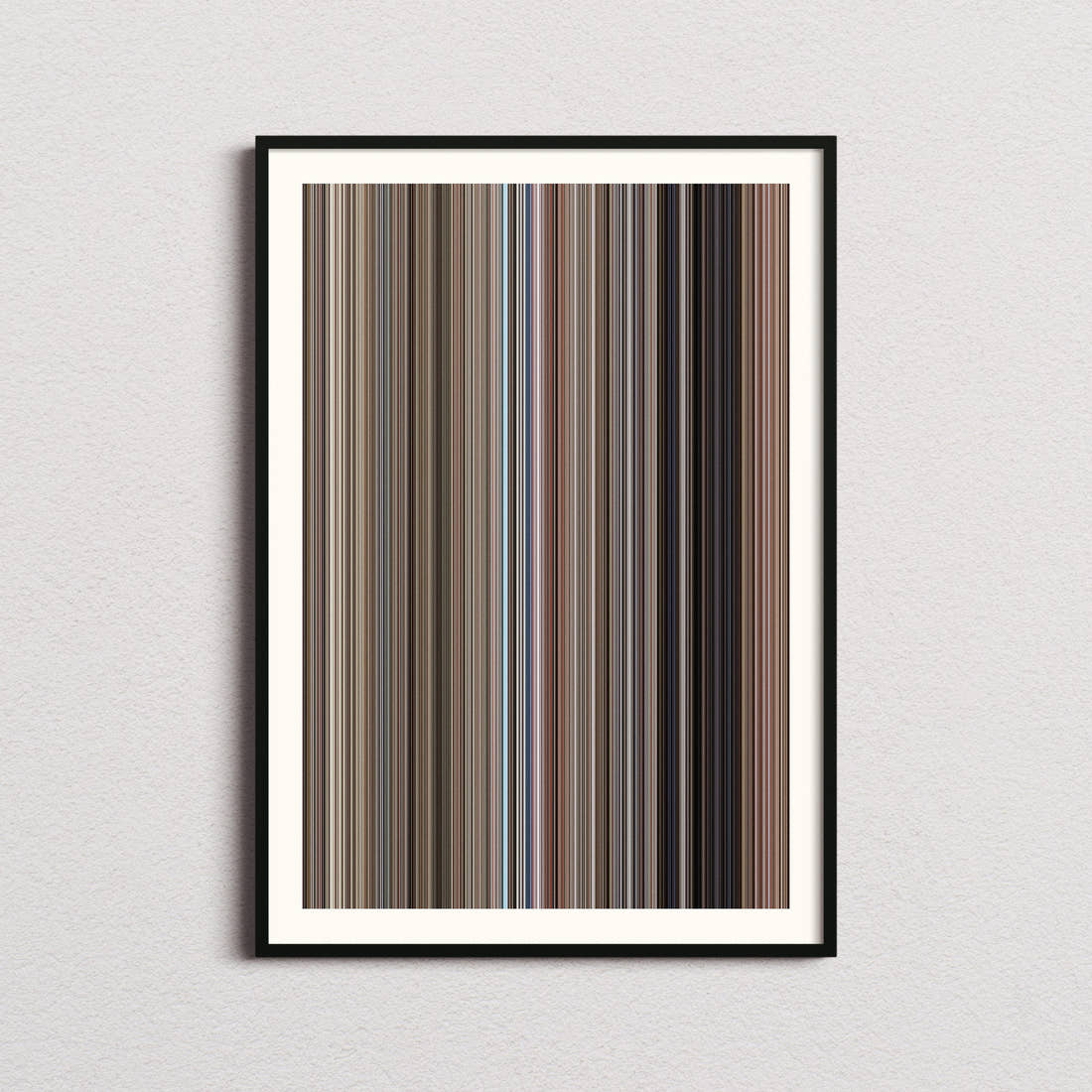 One Flew Over the Cuckoo's Nest Movie Barcode Poster - Barcode Only