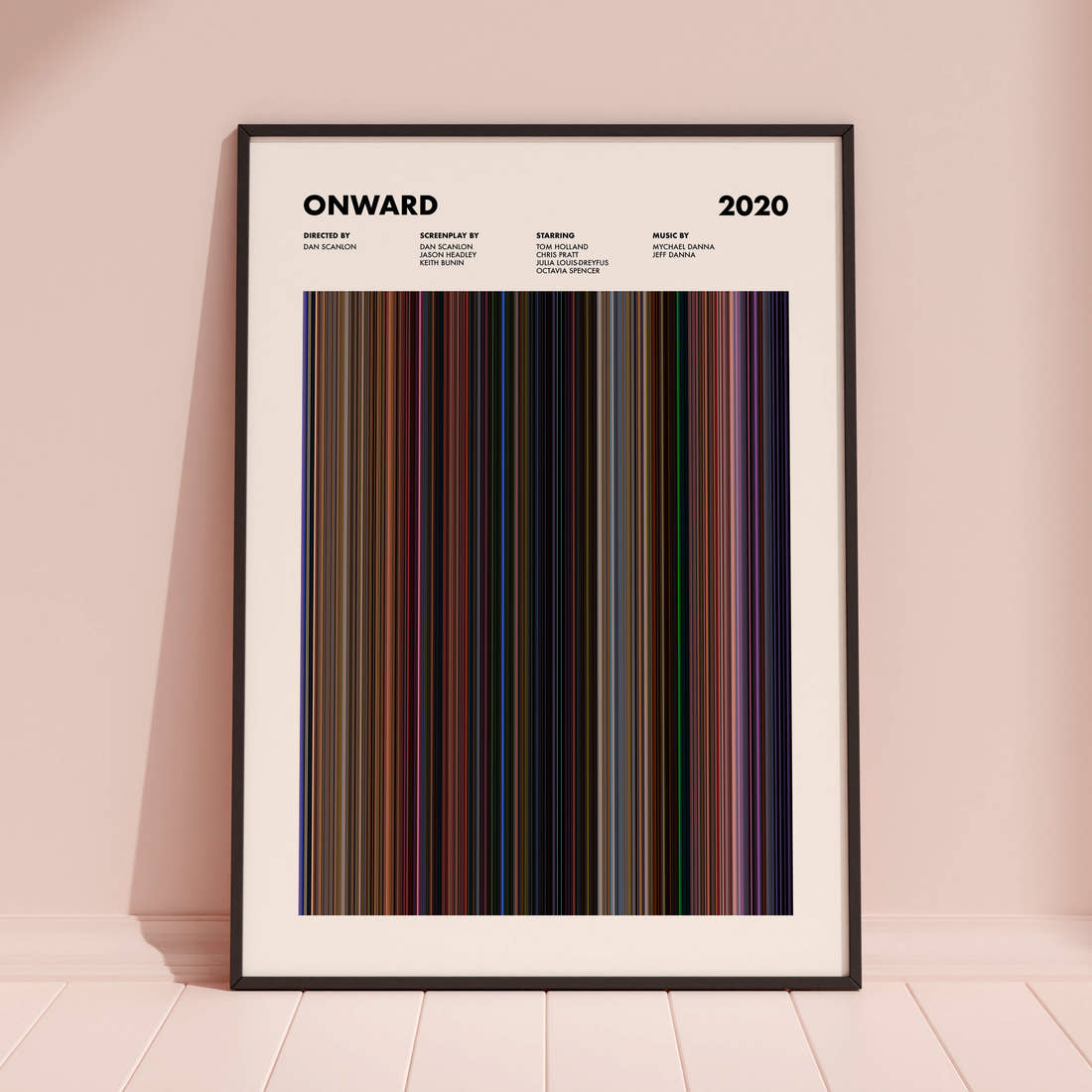 Onward Movie Barcode Poster