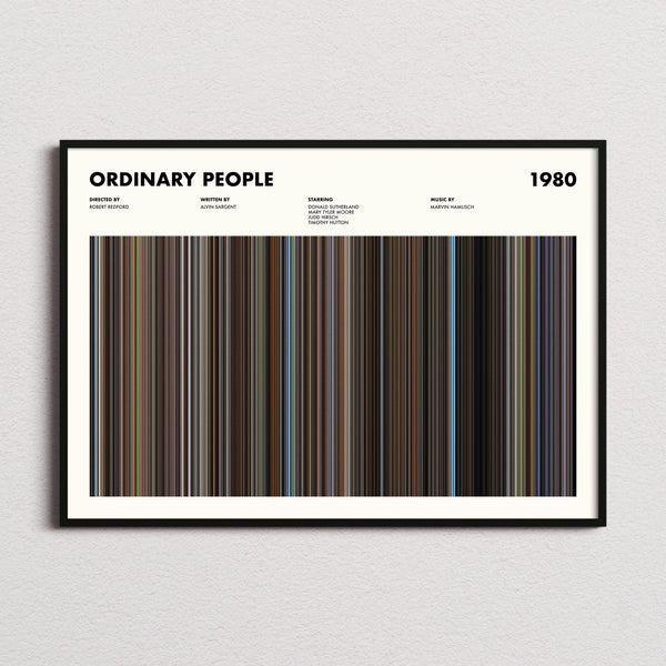 Ordinary People Movie Barcode Poster