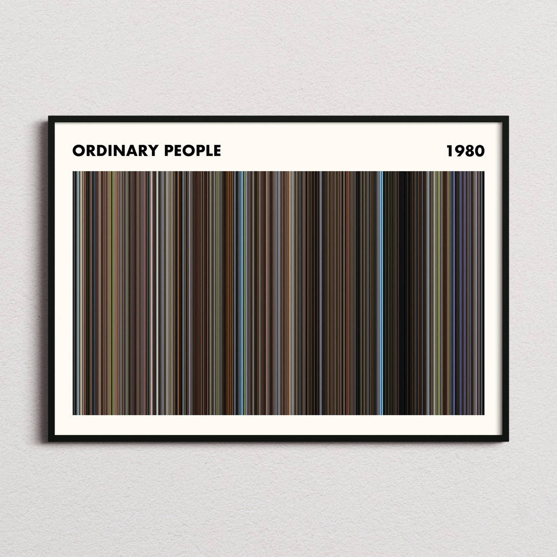 Ordinary People Movie Barcode Poster - Simplified