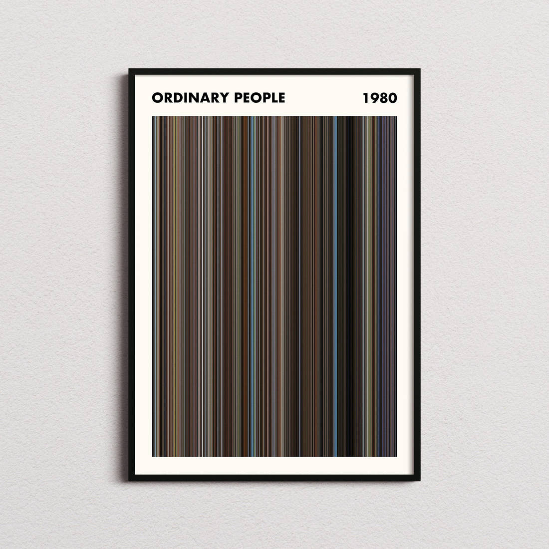 Ordinary People Movie Barcode Poster - Simplified