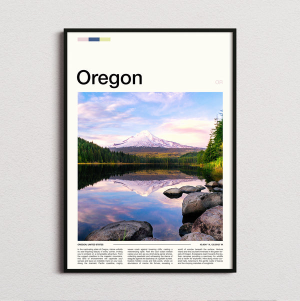 Oregon - Mount Hood Reflected - Travel Print