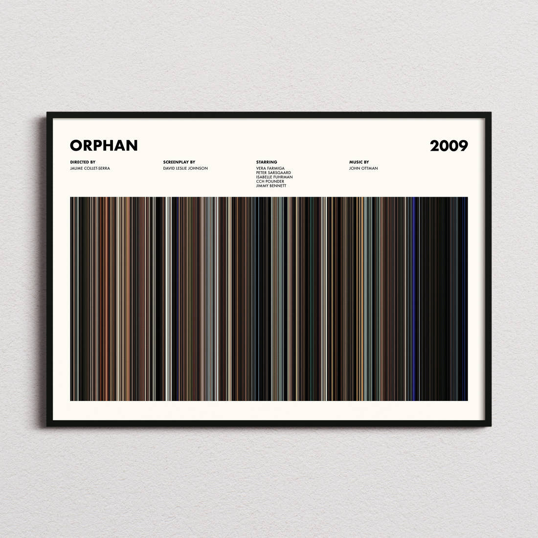Orphan Movie Barcode Poster