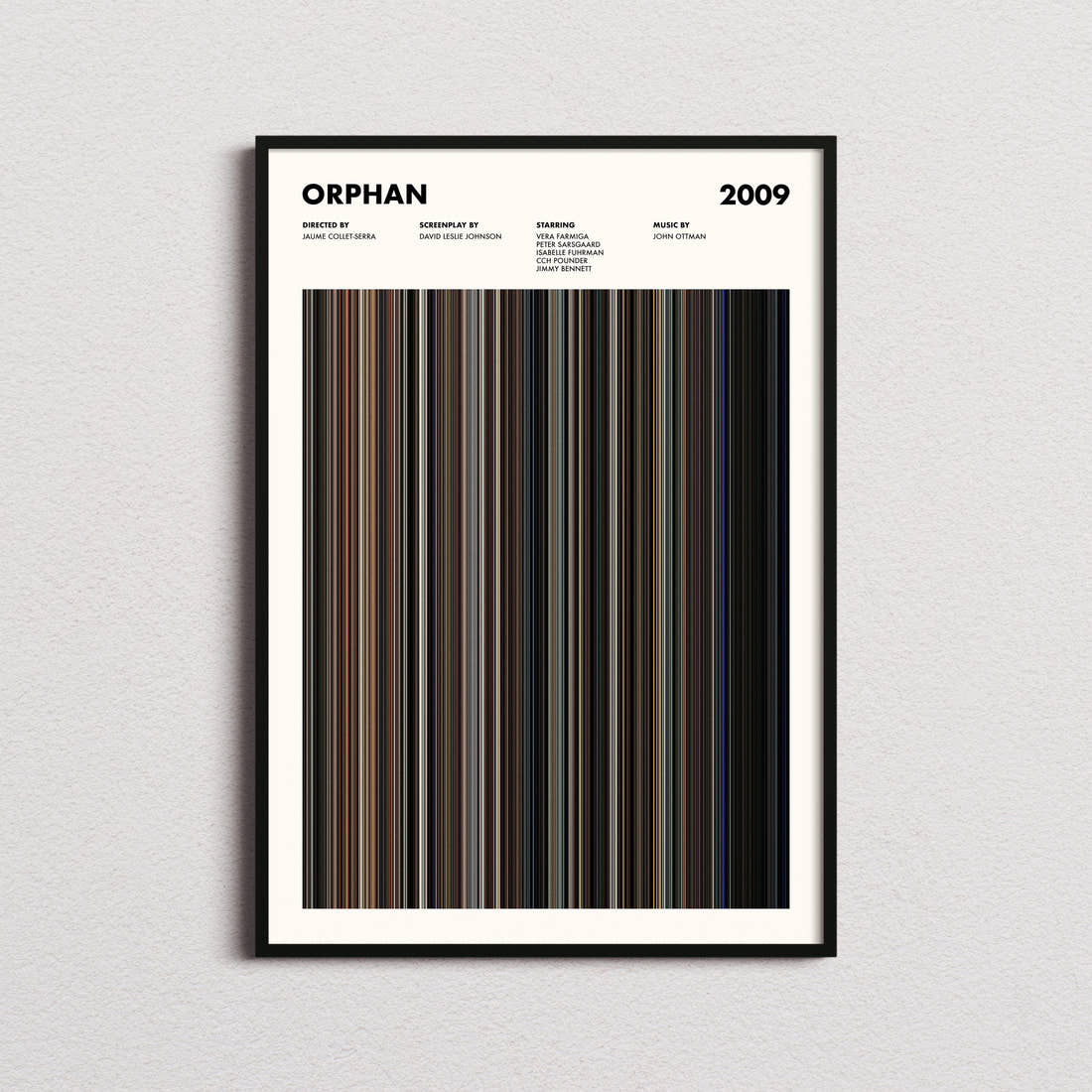 Orphan Movie Barcode Poster