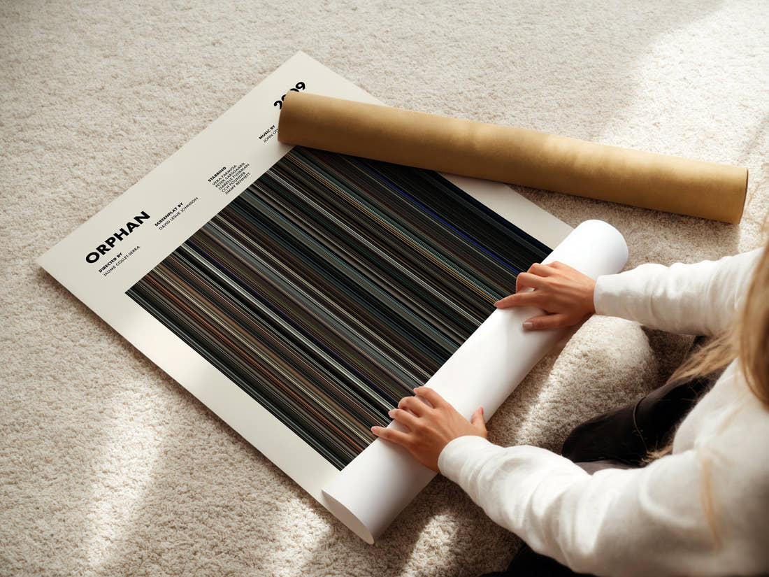 Orphan Movie Barcode Poster