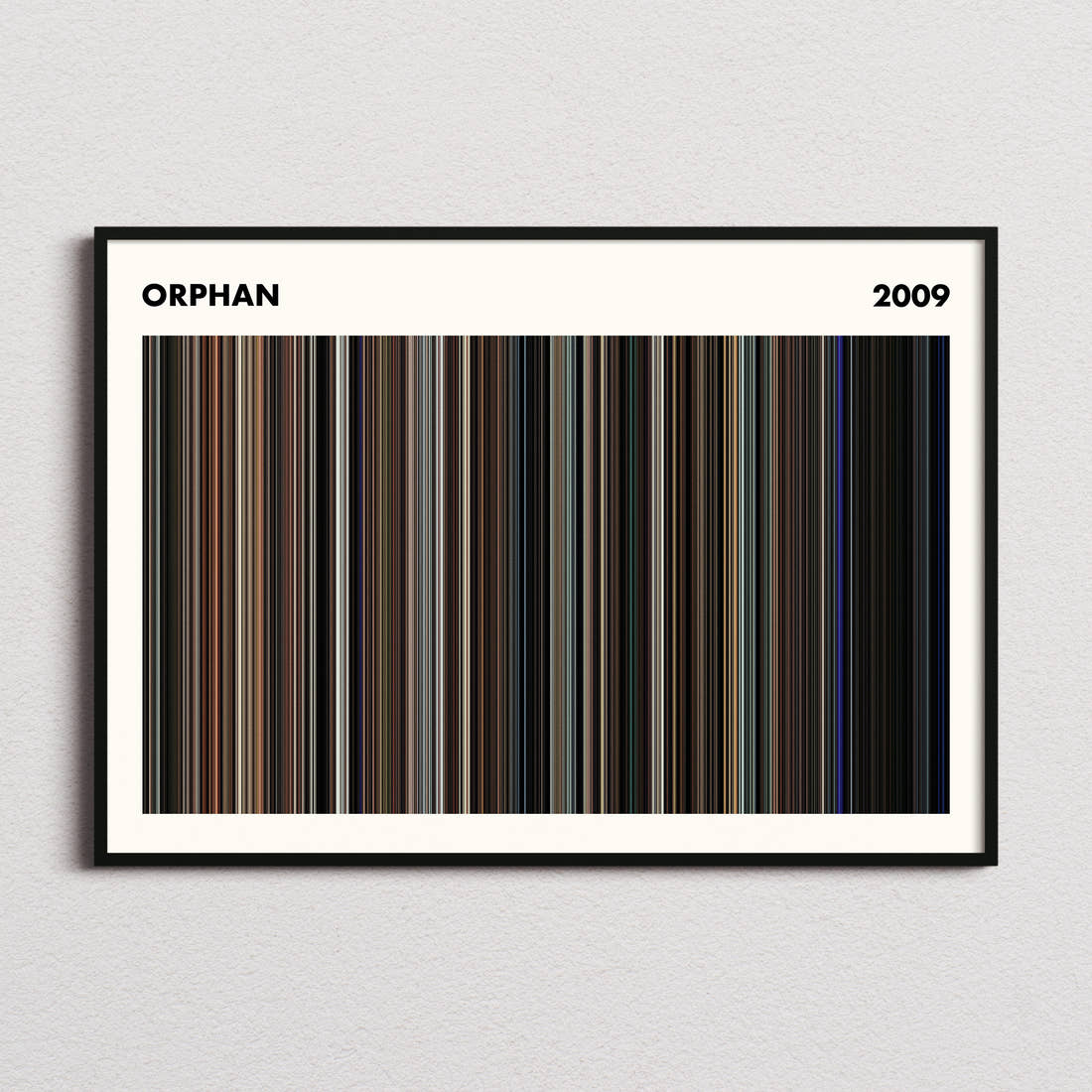 Orphan Movie Barcode Poster - Simplified