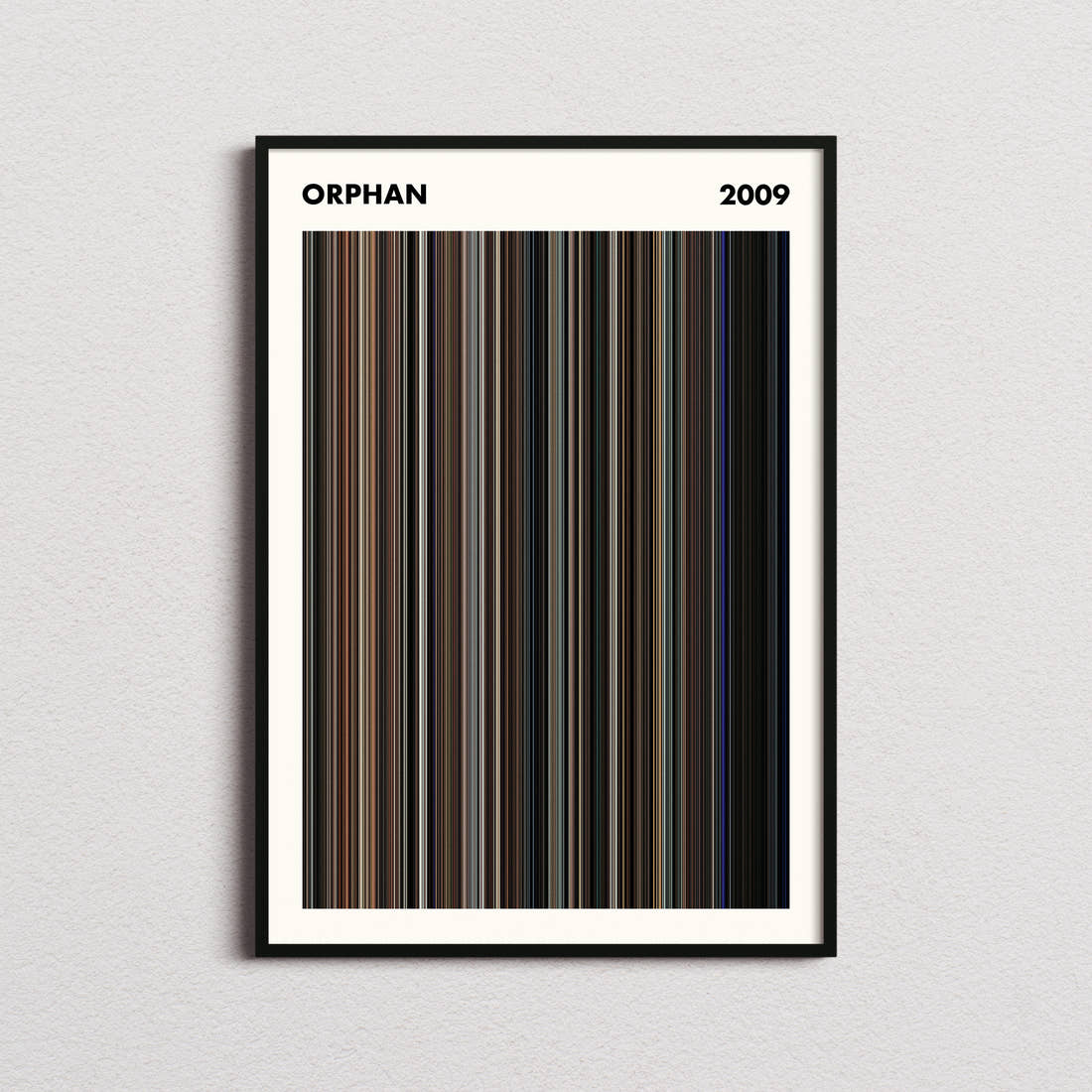 Orphan Movie Barcode Poster - Simplified