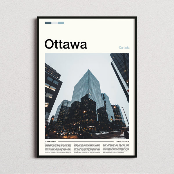Ottawa - Glass Skyscrapers - Travel Print