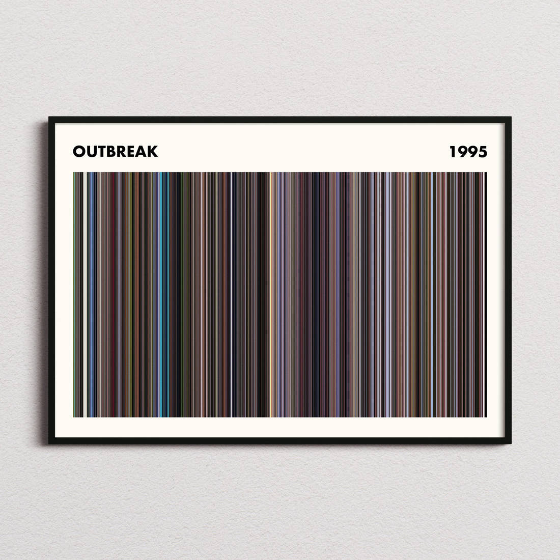 Outbreak Movie Barcode Poster - Simplified