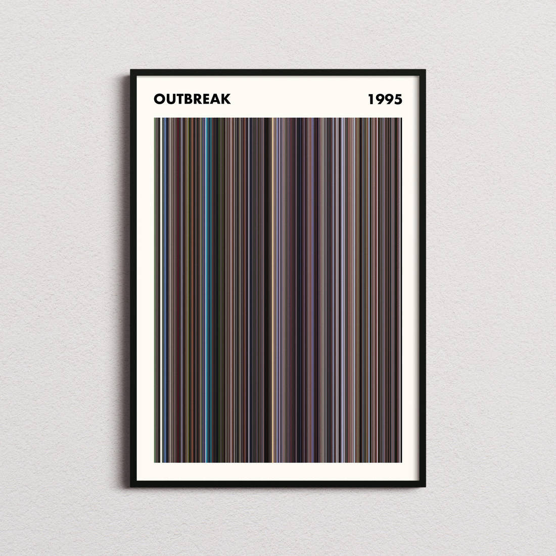 Outbreak Movie Barcode Poster - Simplified
