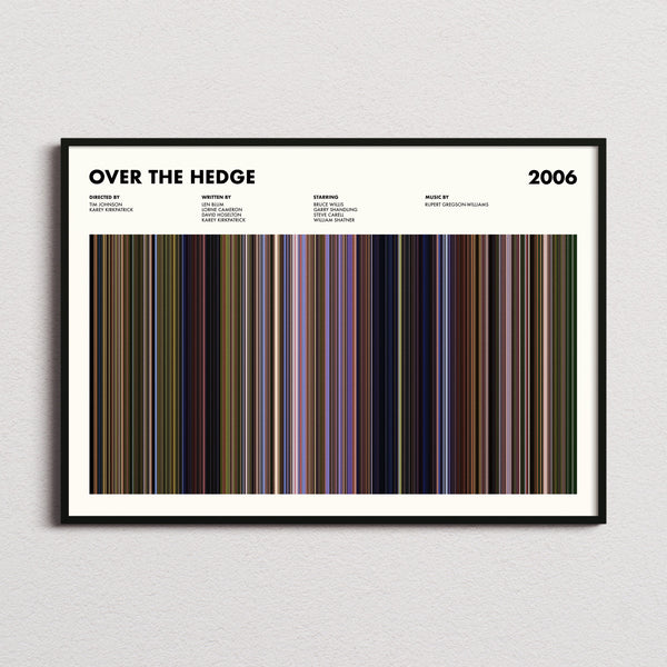 Over The Hedge Movie Barcode Poster