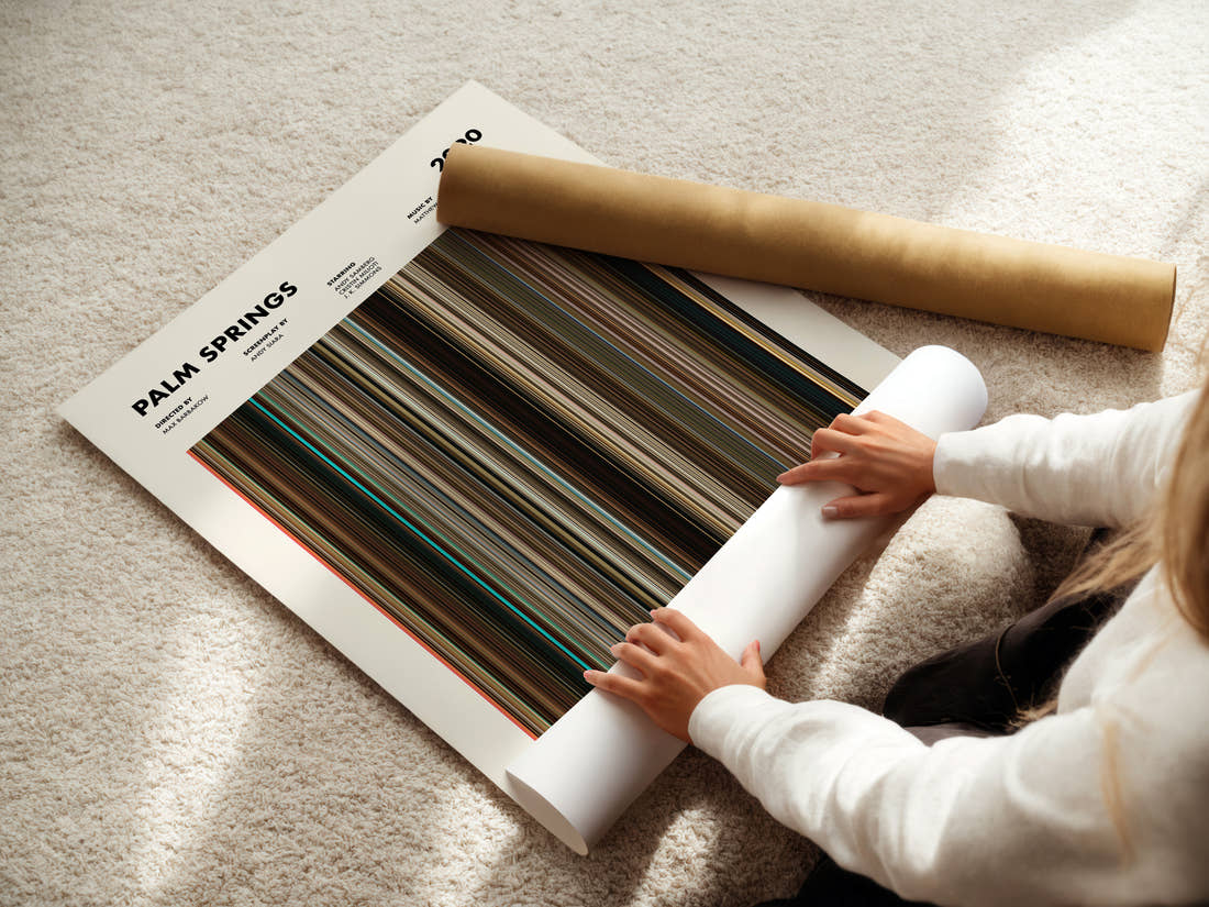 Palm Springs Movie Barcode Poster