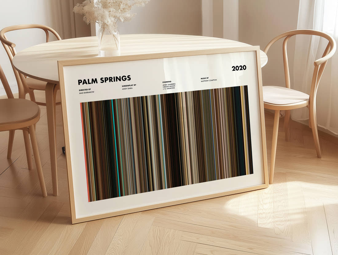 Palm Springs Movie Barcode Poster