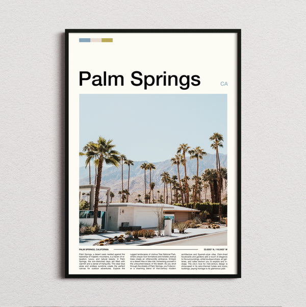 Palm Springs - Mid Century Modern House - Travel Print