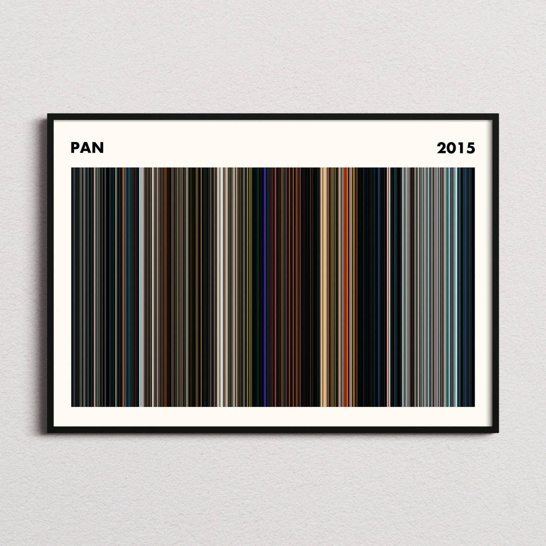 Pan Movie Barcode Poster - Simplified