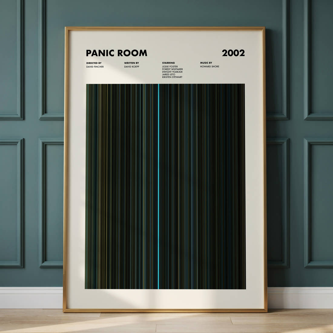 Panic Room Movie Barcode Poster