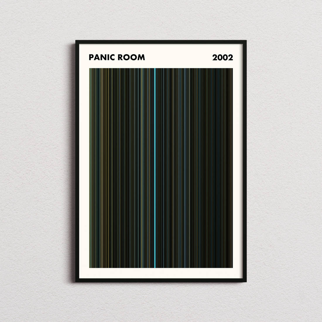 Panic Room Movie Barcode Poster - Simplified