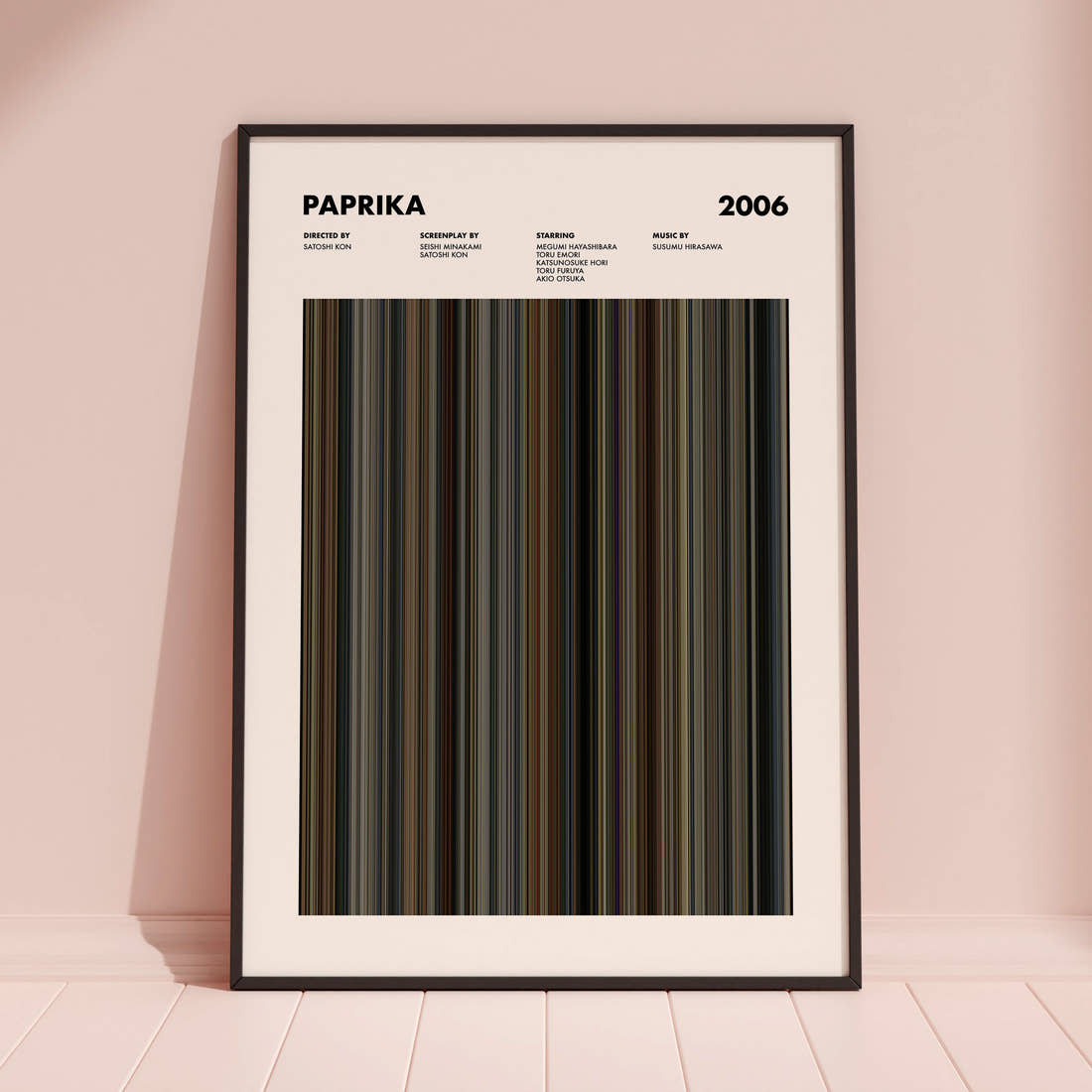 Paprika Movie Barcode Poster