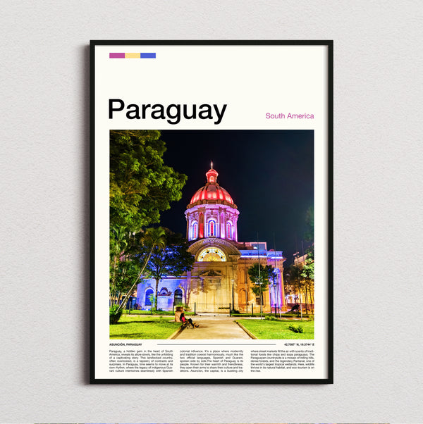 Paraguay - Pantheon Of The Heroes - Travel Print