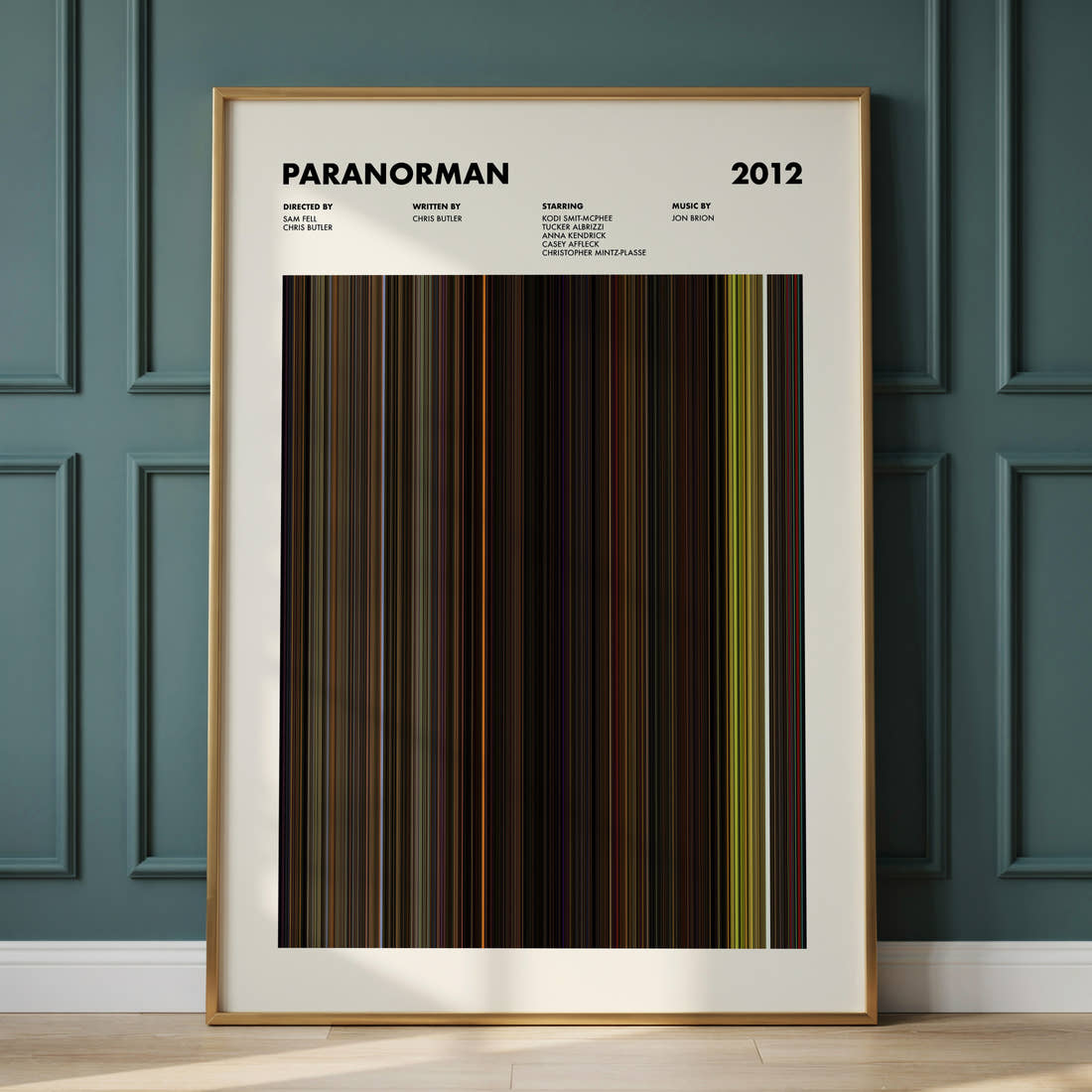 ParaNorman Movie Barcode Poster