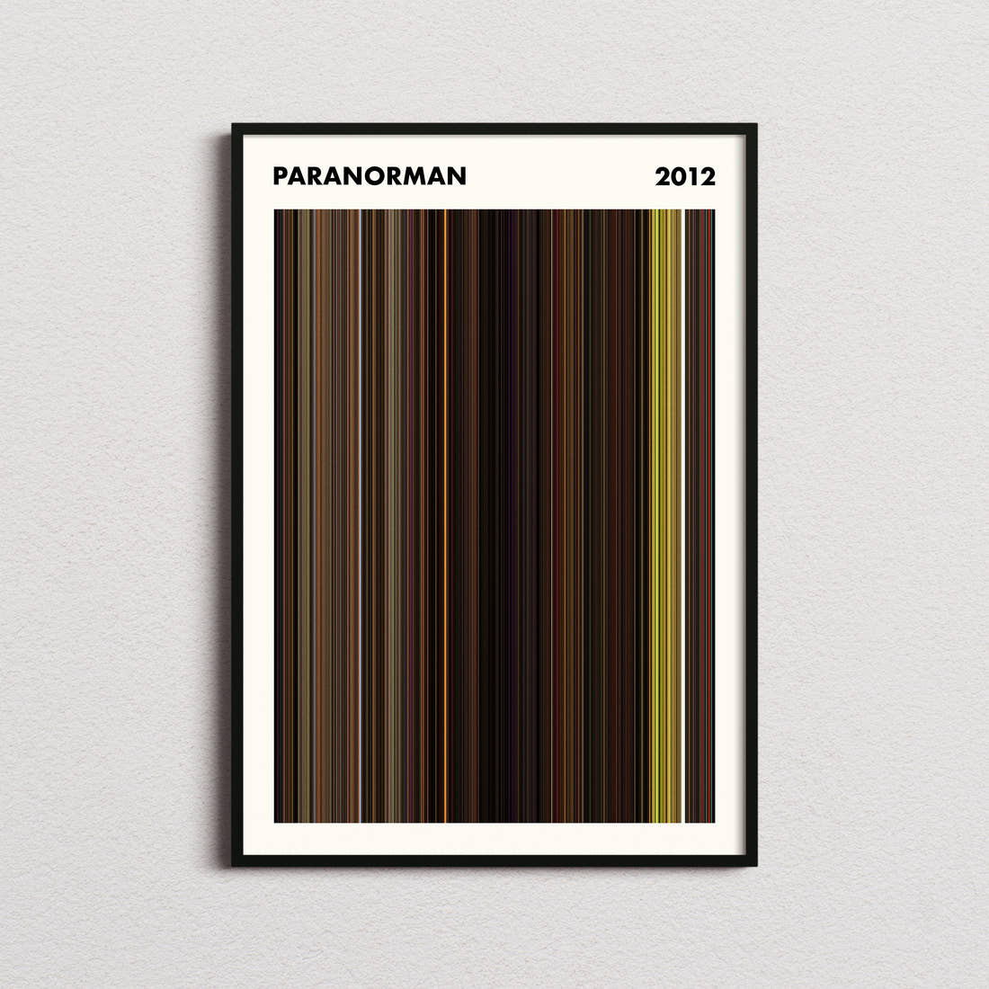 ParaNorman Movie Barcode Poster - Simplified
