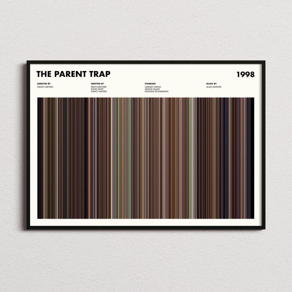 The Parent Trap Movie Barcode Poster