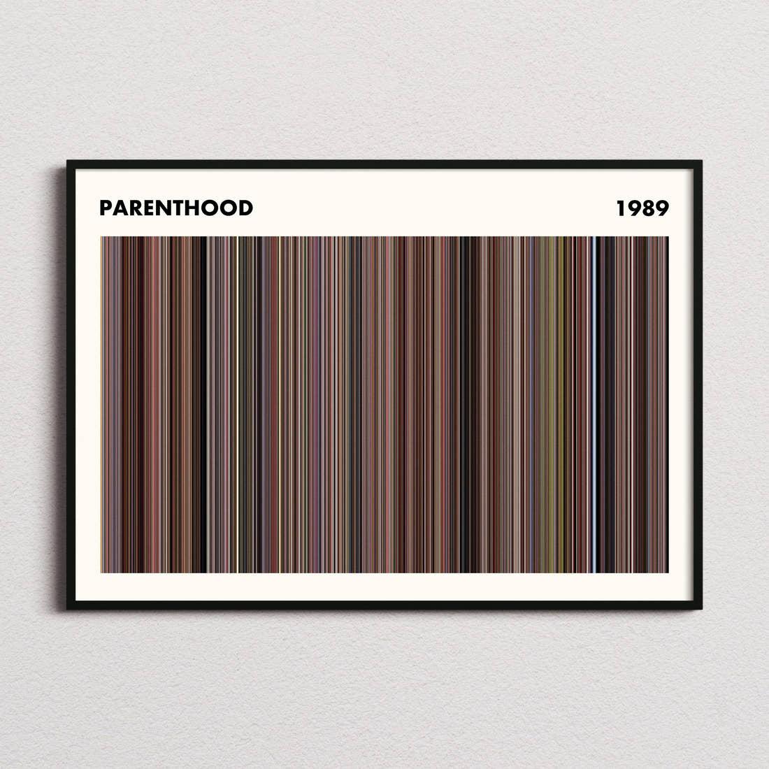 Parenthood Movie Barcode Poster - Simplified