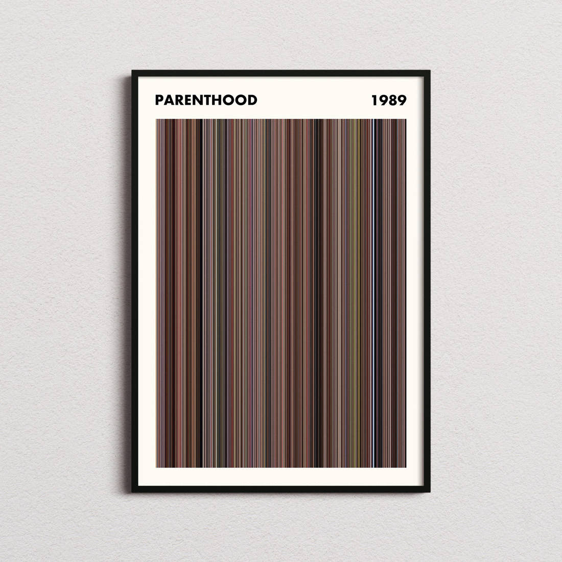 Parenthood Movie Barcode Poster - Simplified