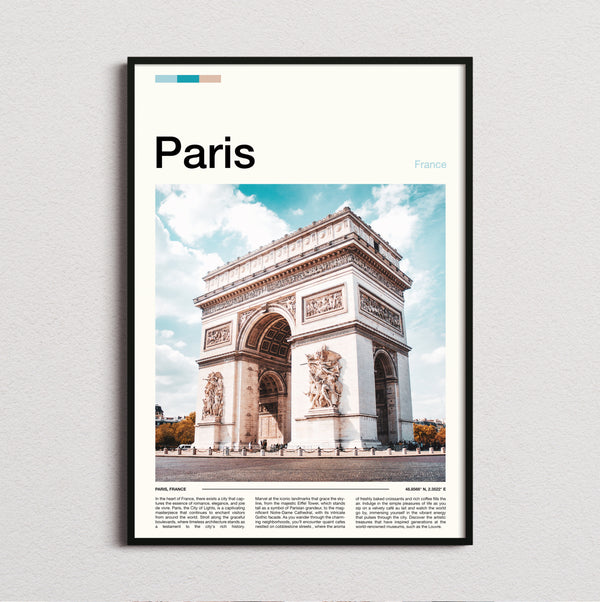 Paris - Arc De Triomphe - Travel Print