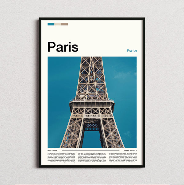 Paris - Eiffel Tower Close-Up - Travel Print