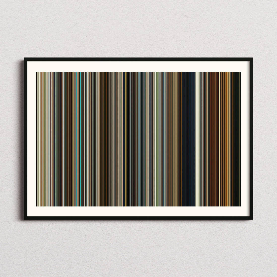 Past Lives Movie Barcode Poster - Barcode Only