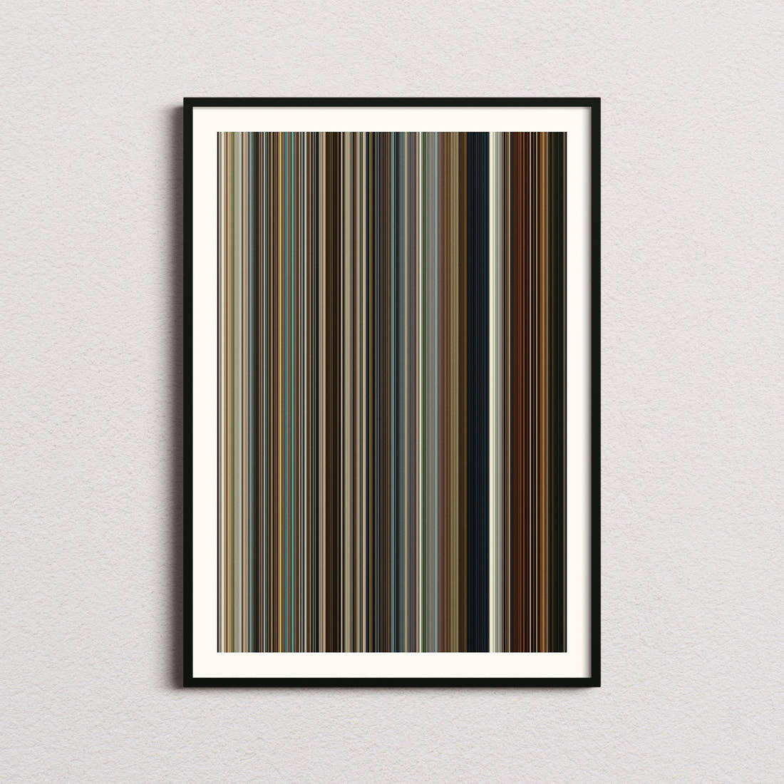 Past Lives Movie Barcode Poster - Barcode Only