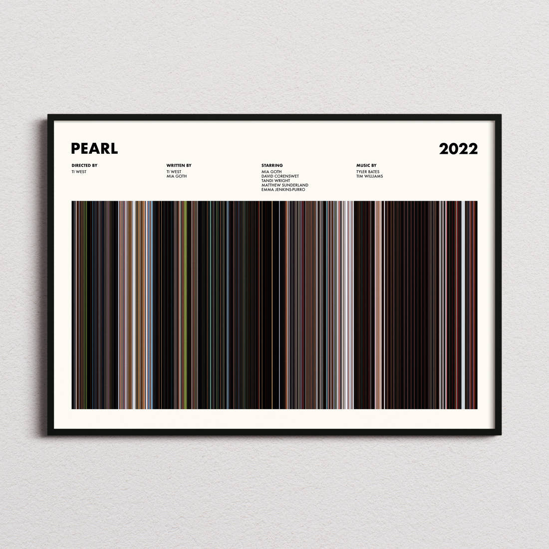 Pearl Movie Barcode Poster
