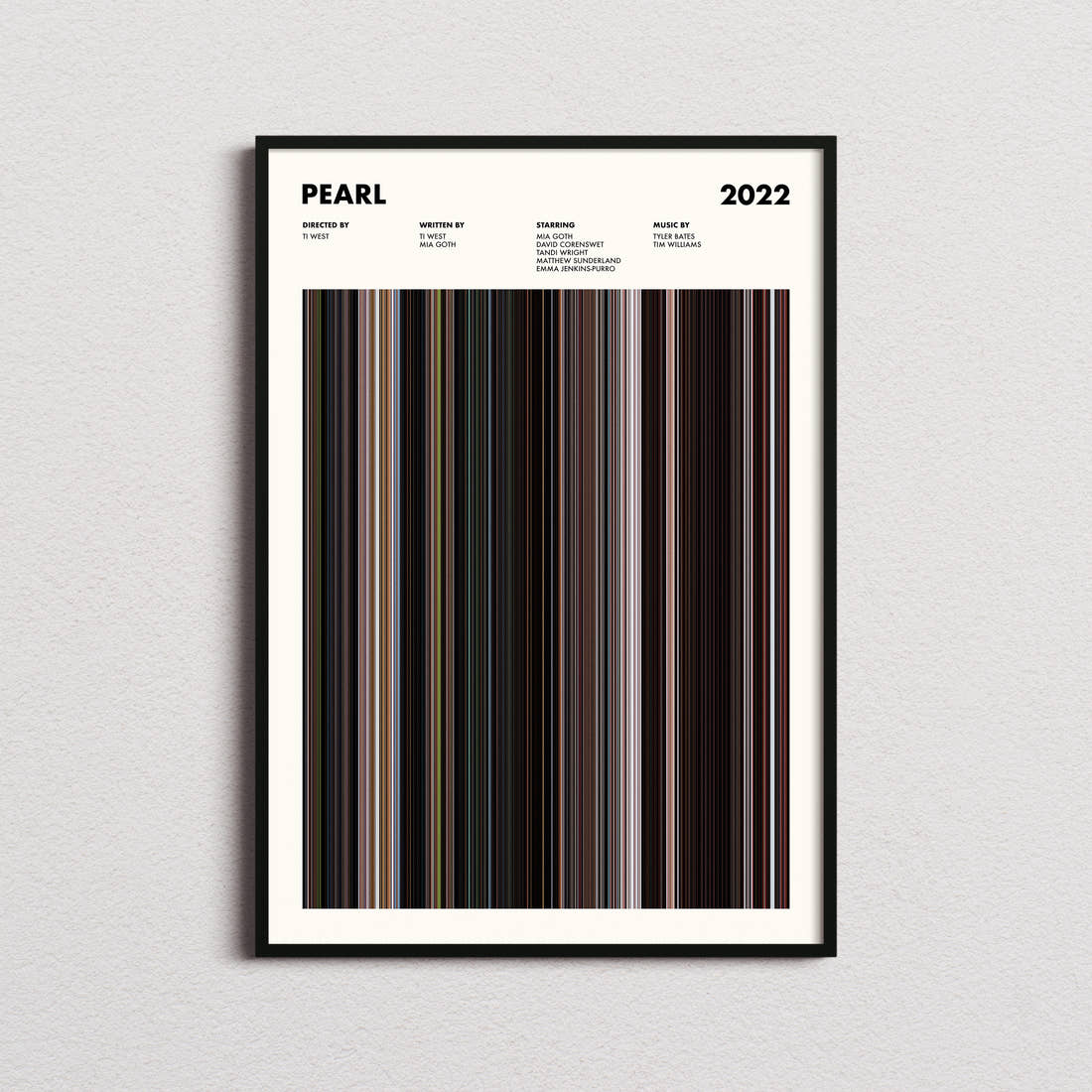 Pearl Movie Barcode Poster