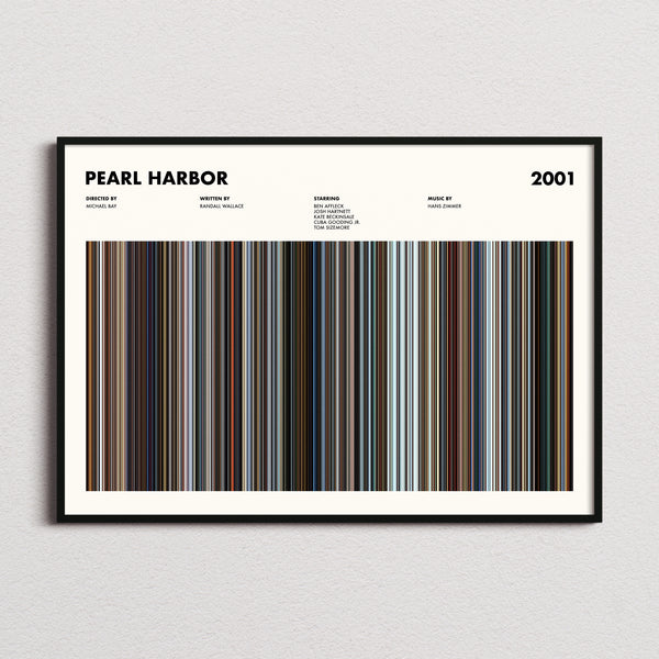 Pearl Harbor Movie Barcode Poster
