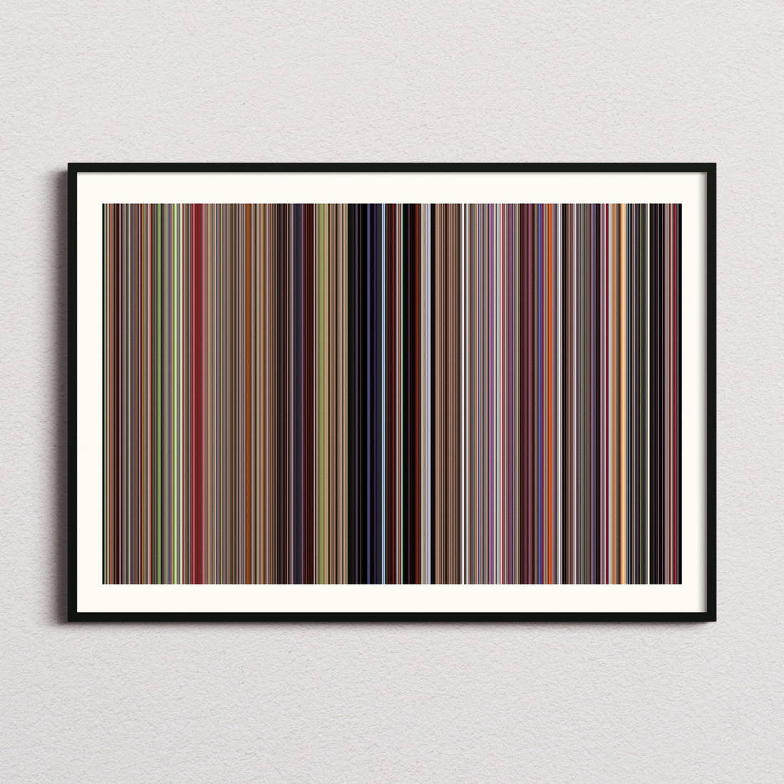 Pee-wee's Big Adventure Movie Barcode Poster - Barcode Only