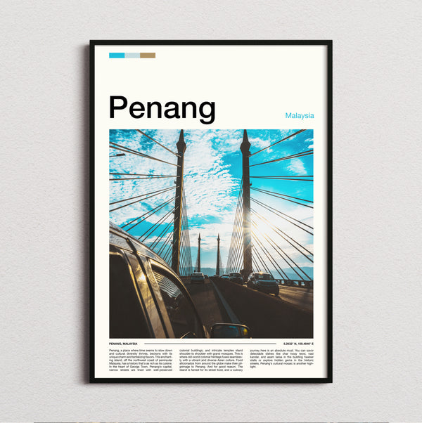 Penang - Cable-Stayed Bridge - Travel Print