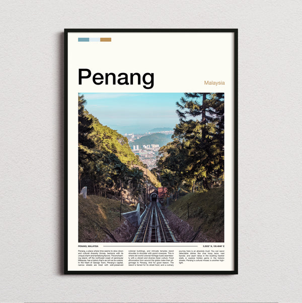 Penang - Funicular Railway - Travel Print
