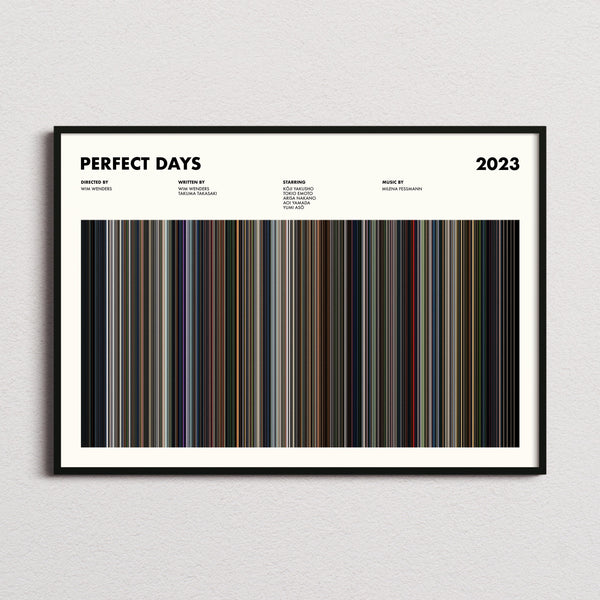 Perfect Days Movie Barcode Poster